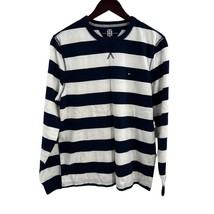 Tommy Hilfiger Blue White Long Sleeve Crewneck Size Small - £16.80 GBP