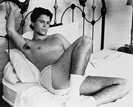 Rob Lowe Masquerade Boxer Shorts On Bed B&amp;W 16x20 Canvas Giclee - £55.87 GBP