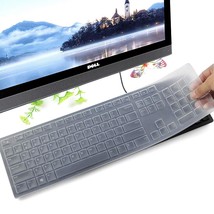 Keyboard Protector Skin For Dell Km636 Wireless Keyboard &amp; Dell Kb216 Wired Keyb - £12.58 GBP