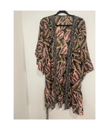 Vince Camuto Island Spice Self-Belt Topper OS Coverup Kimono Wrap Robe - $29.33 CAD