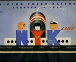 1937 NYK Calendar by Munetsugu Satomi Art Deco Nippon Yusen Kaisha Line - $5,439.56