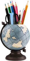 Globe Pen Pencil Holder for Desk Kids Rustic Pencil Cup for Home Office School - £28.33 GBP