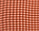 Cotton Plaid Checkered Pumpkin Orange Fabric Print by Yard D161.31 - £10.38 GBP
