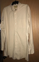 Roundtree Yorke Men&#39;s Gold Label Non Iron Shirt Purple Check Size 17.5/36 Tall - £15.52 GBP