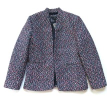 NWT J.Crew Going Out Blazer in Pink Confetti Tweed Open Jacket 4 - £79.75 GBP