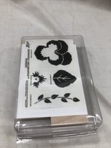 Stampin’ Up Definitely Decorative Pansies 1996 Wood Rubber Stamps Brand New - $14.99