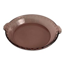 Pyrex Pie Cranberry Glass 10&quot; Fluted Edge Plate Pan Oven Dish #229 Made ... - £18.34 GBP