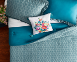 Pioneer Woman ~ Tossed Floral Teal ~ 4 Pc. ~ Full/Queen Comforter Set ~ ... - £43.74 GBP