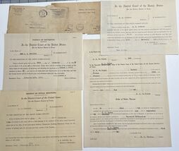 Bankruptcy Papers East Texas A.A. Mc Mahon Newton Texas - €10,60 EUR