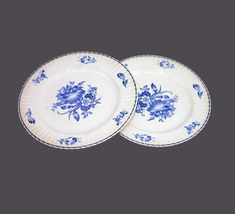 Pair of Booth&#39;s Carnation luncheon plates. Silicon China made in England. Flaws. - £31.76 GBP
