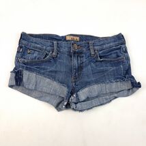 Seethrusoul Women's Sz 28 Short Denim Shorts I Am Frankie Bootcut - $18.99