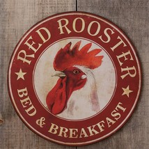 Red Rooster tin wall Sign - £38.48 GBP