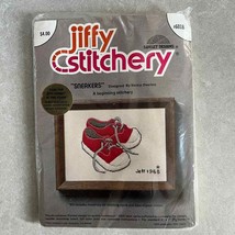 Vintage Jiffy Stitchery Sneakers Kit #601B NIP - £11.37 GBP