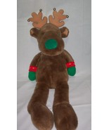 VINTAGE APPLAUSE TWINKLES THE GREEN NOSED REINDEER 32&quot; Plush Stuffed Ani... - $1,013.79 MXN