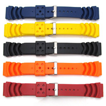 Five Mens Watch Strap Bands For SEIKO MONSTER Rubber Divers Diving 20mm-... - $31.26