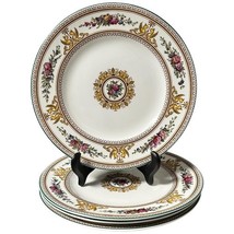 Wedgwood Columbia Bone China Green Trim Salad Plates W595 8&quot; Set of Four - $90.00