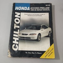 30152 Chilton Honda Prelude Accord 1996-2000 Repair Manual Wiring Vacuum... - $19.95