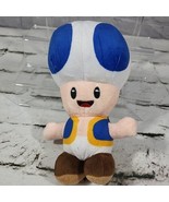Nintendo Super Mario Bros Toad Plush Stuffed Doll Blue Version Gamer Toy  - £11.82 GBP