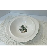 NIKKO HOLIDAY TABLEWARE HAPPY HOLIDAYS VEGETABLE BOWL CHRISTMAS TREE SHAPE - $277.19 MXN
