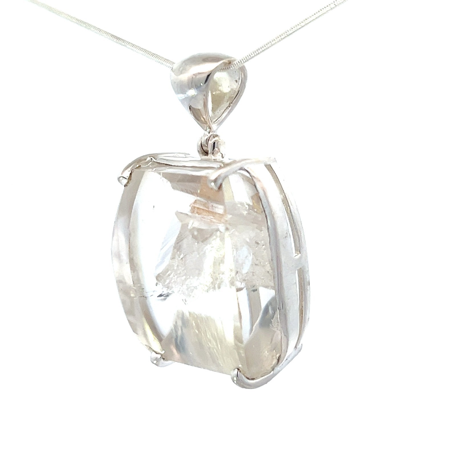 Starborn Manifestation Quartz Crystal Pendant Necklace (22") Clear Item image 3