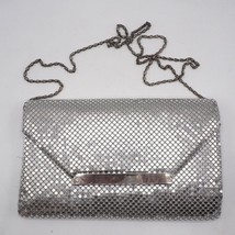 Vintage Bags By Marlo Small Crossbody Purse Silver Beaded Evening Should... - $62.69