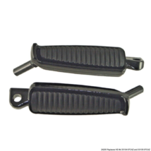 Harley Type Extended Footpegs w/ Wear Studs Pair Repl. 33134-07CAZ &amp; 33135-07CAZ - £31.71 GBP