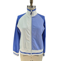 Vtg 80s 90s Y2K Finish Line Purple/Blue Color Block Track Jacket Womens ... - $27.72