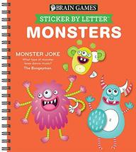 Brain Games - Sticker by Letter: Monsters (Sticker Puzzles - Kids Activi... - £5.88 GBP