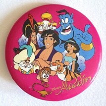 Vintage Disney Aladdin Characters Promo Button Pin 1.75” - $14.95