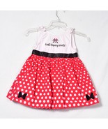 Disney Minnie Mouse Red Polka Dot White Tank One Piece Dress Size 4T - £15.65 GBP