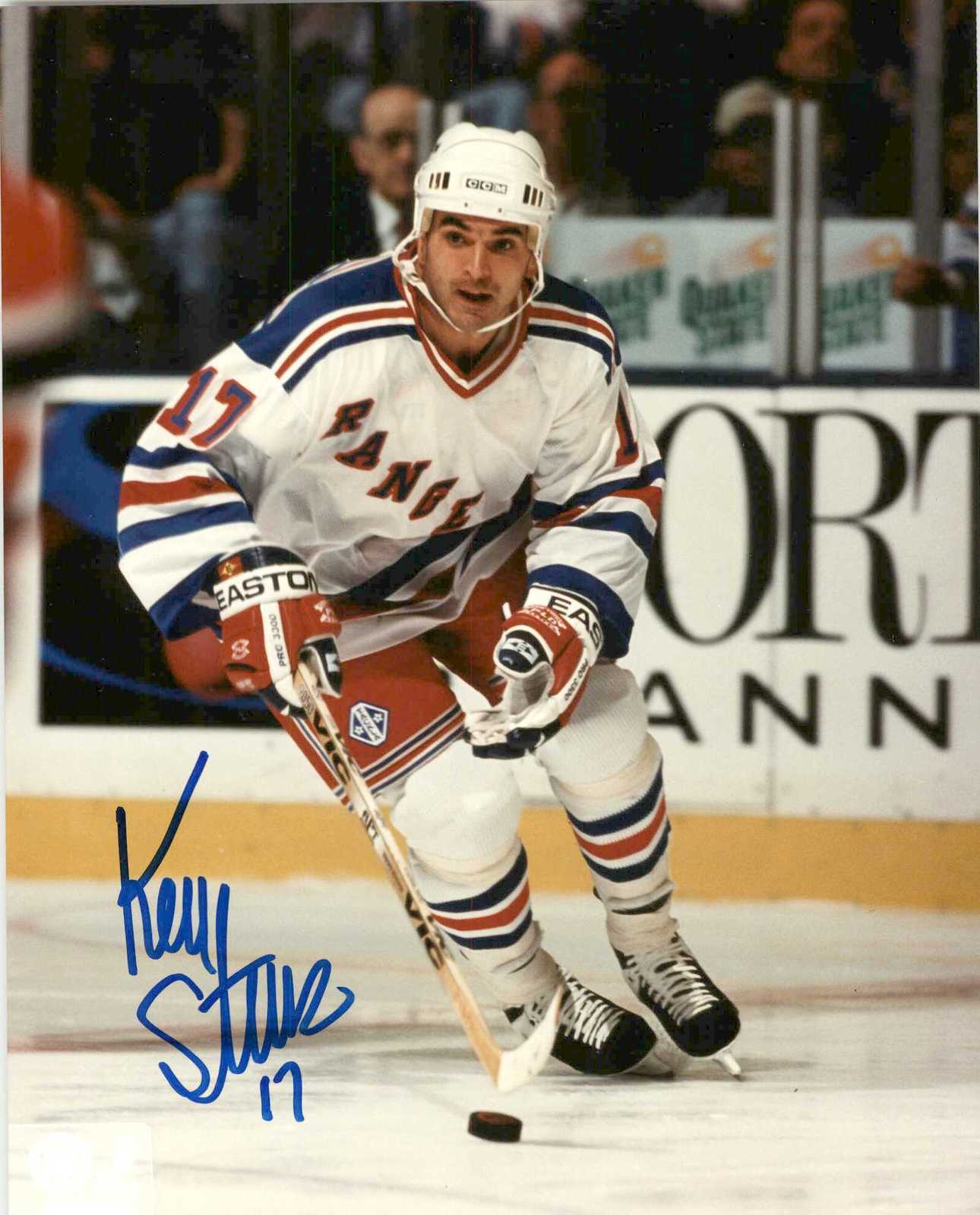 Kevin Stevens Signed Autographed Glossy 8x10 Photo - New York Rangers - $15.00