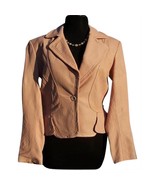 Cache Texture Butter Soft Pink Leather Jacket Top Lined Vented New NWT $298 - $163.03 CAD