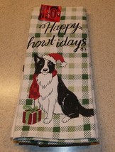St. Nicholas Square Border Collie Christmas Towels NWT Set of 2 - £10.38 GBP