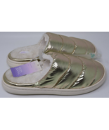 Stars Above Slippers Women&#39;s 11-12 Merritt Slip On Slide Gold Round Toe ... - $13.46 CAD