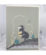 Vtg Robert Chee Serigraph Silkscreen Bear Cub w Honey Bee Hive Navajo Ar... - £56.17 GBP