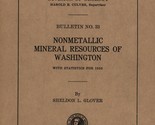 Nonmetallic Mineral Resources of Washington by Sheldon L. Glover - £11.95 GBP