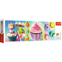 Panorama 1000 Piece Jigsaw Puzzles, Colorful Cupcakes, Puzzle of Sweets and Unic - £14.89 GBP