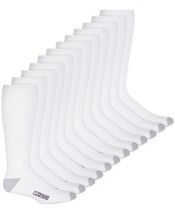Club Room Mens Over the Calf Socks – 12-Pack, White, Size 7–12 - £14.77 GBP