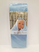 NIP Wright&#39;s Satin Blanket Binding Polyester Trim 4 3/4 Yards Porcelain Blue 121 - £3.87 GBP