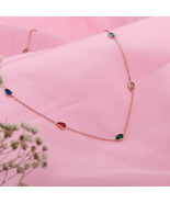 Diya Leaf Chain Necklace - $44.65