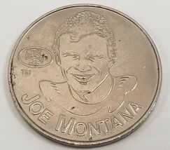 EE) 1991 Starting Lineup Joe Montana San Francisco 49ers NFL Coin - $9.89