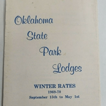 Vintage 1969 1970 Oklahoma State Parks Lodges Brochure Pamphlet Advertis... - £9.32 GBP