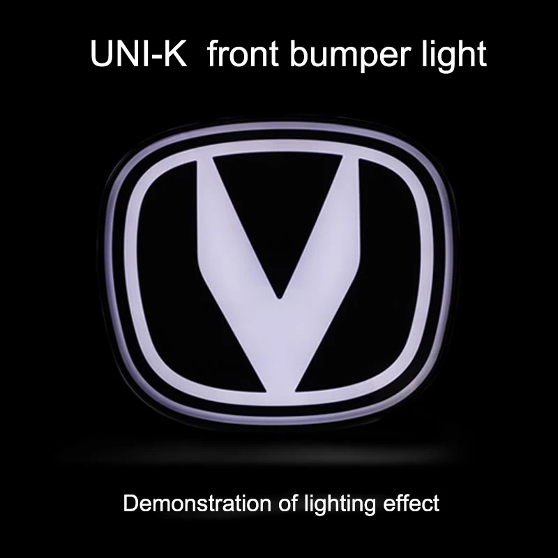 For Changan UNI-K UNIK     Front and Rear Car Logos Light Technology Illuminated - £49.40 GBP