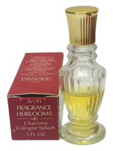 AVON HEIRLOOMS Charisma Cologne Splash 0.5FL.OZ. BOTTLE (50%Full) 1988 - $4.50