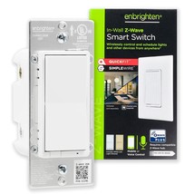 Z Wave In Wall Smart Light Switch with QuickFit and SimpleWire Works wit... - £65.30 GBP