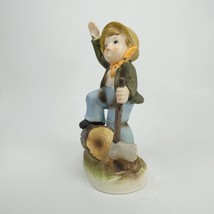 Collectors Choice Series By Flambro Figurine Boy with Axe &amp; Log   SDHZV - $9.95