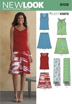 New Look Pattern 6108 - Misses Just 4 Knits Separates, Size: A (4-6-8-10... - $4.95