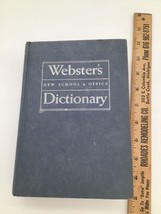 Websters New School &amp; Office Dictionary 1958 Hardcover Desk Reference Vintage - £7.91 GBP