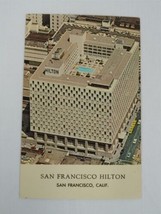 San Francisco Hilton Hotel, San Francisco California CA Air View Postcard - $4.41