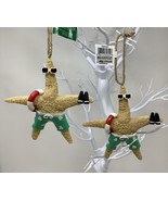 Kurt Adler Beach Starfish Holiday Christmas Ornament Set with Twine~Set ... - £13.99 GBP